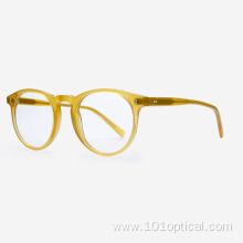 Round D-Frame Acetate Women And Men Optical Frames